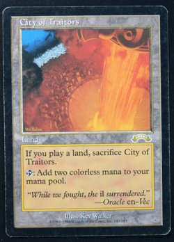 City of Traitors Magic Card Exodus MTG Reserved List - Image 1