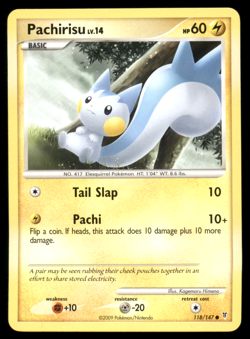 Pachirisu 118/147 Supreme Victors Regular Non Holo Pokemon Card Light Played LP - Image 1