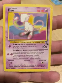 Pokemon WOTC 1999 Mew Movie Black Star Promo Rare Vintage Pokemon Card - Image 1