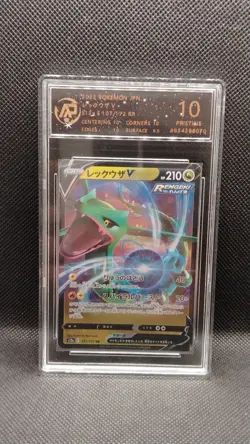 Pokemon card PRISTINE 10 RAYQUAZA V DOUBLE RARE S12A GRADED NO PSA BGS - Image 1