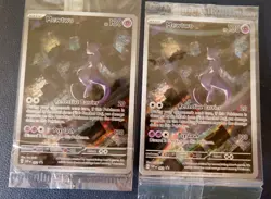 Lot 2 x Mewtwo 151 Pokemon SVP 052 Scarlet Violet Black Star Promo Sealed Cards - Image 1
