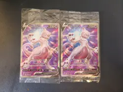 Lot 2 x Mewtwo V Pokemon SWSH 229 Sword Shield Black Star Promo Sealed Cards - Image 2