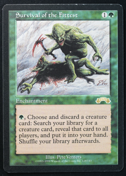 Survival of the Fittest Exodus Magic Card MTG Reserved List - Image 1