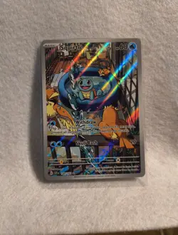Pokemon Squirtle TCG Full Art Holo Card 148/142 Stellar Crown Illustration Rare - Image 2