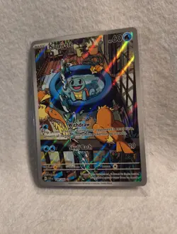Pokemon Squirtle TCG Full Art Holo Card 148/142 Stellar Crown Illustration Rare - Image 4