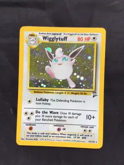 Pokemon Cards: Base Set 2 Rare Holo: Wiiglytuff 19/130 - Image 1