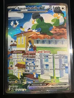 Pokemon TCG Squawkabilly EX 264/193 Paldea Evolved Holo Card, Sir NM Condition - Image 1