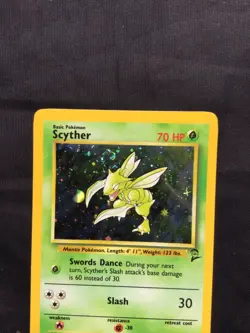 Pokemon Cards: Base Set 2 Rare Holo: Scyther 17/130 - Image 2