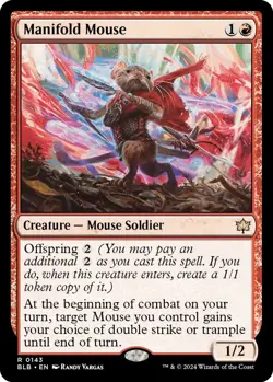 MTG Manifold Mouse BLB R c Mouse Soldier NM - Image 2