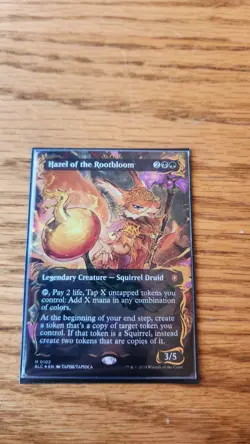 MTG Hazel of the Rootbloom (Borderless) (Raised Foil) Bloomburrow - Image 1