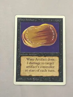 MTG Warp Artifact Unlimited Magic the Gathering - Image 1