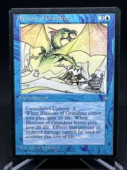 LIMITED EDITION Ice Age Vintage MtG Illusions of Grandeur RESERVED LIST LP - Image 1