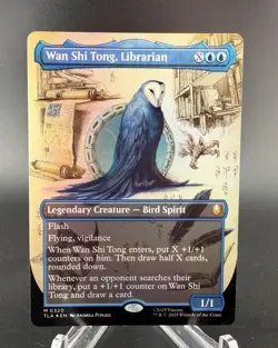 Wan Shi Tong Librarian Borderless FOIL NM - Magic MTG TLA x1 - Image 1