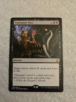 MTG NM Damnable Pact - Image 1