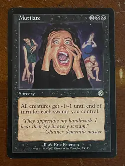 MTG Magic the Gathering Torment Mutilate LP - Image 1