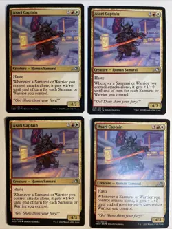 4x Mtg Kamigawa Neon Dynasty Asari Captain NM/M Magic The Gathering - Image 1