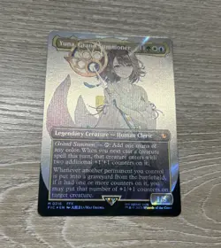 Magic the Gathering Yuna, Grand Summoner Borderless Surge Foil 216 Final Fantasy - Image 1