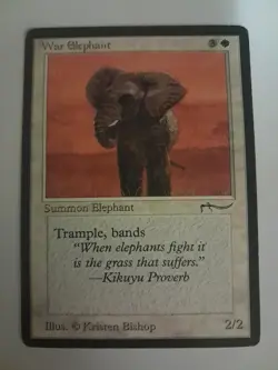War Elephant MP/HP Arabian Nights MTG Magic the Gathering - Image 1