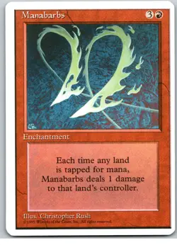 Manabarbs 212 4ED Christopher Rush Red Enchantment 1995 - Image 1