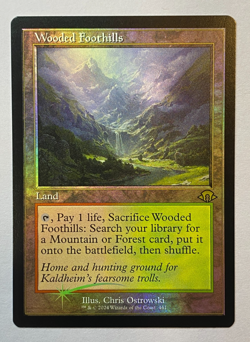 MTG - Wooded Foothills - Retro Frame - FOIL - Modern Horizons 3 - Image 1