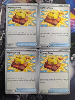 4x Fighting Gong 116/132 x4 - Mega Evolutions - Pokemon TCG - Playset - Image 1