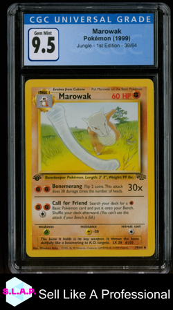 MAROWAK JUNGLE - 1ST EDITION 39/64 POKEMON CGC 9.5 - Image 1