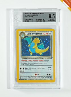 Pokemon BGS 8.5 Dark Dragonite #5 Holo Team Rocket Unlimited 2000 English - Image 1