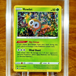 Pokemon Mcdonald's Match & Battle Pack Promo Rowlet 2/15 AGS Gem-MT 10 Holo 2022 - Image 2