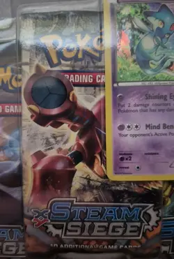 Pokemon TCG - XY Steam Siege 3-Pack Blister w/Azelf Promo - NEW & Factory Sealed - Image 3