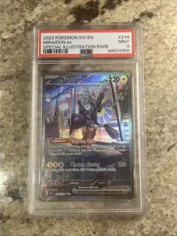 Miraidon EX 244/198 Pokemon Sv01: Scarlet & Violet Base Set Sir 2023 Psa 9 Mint - Image 1
