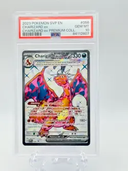 2023 Pokemon SVP EN #56 Charizard ex Premium Collection PSA 10 Rare Promo - Image 1