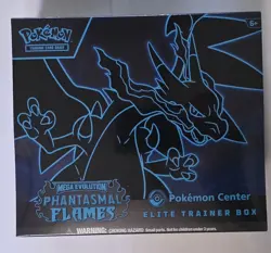 Phantasmal Flames Pokemon Center Elite Trainer Box ETB Sealed - Image 1