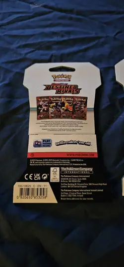 3x Pokemon Scarlet & Violet Destined Rivals Booster Packs - Sealed - English TCG - Image 5