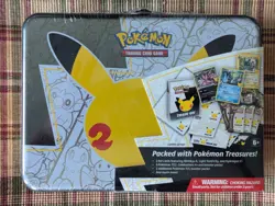 2021 Pokemon 25th Anniversary Celebrations -Treasure Chest Lunchbox Tin SEALED - Image 1