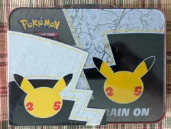2021 Pokemon 25th Anniversary Celebrations -Treasure Chest Lunchbox Tin SEALED - Image 4