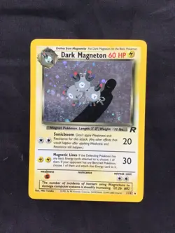 Pokemon Cards: Team Rocket Rare Holo: Dark Magneton 11/82 - Image 1