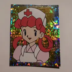 Pokemon - Nurse Joy - Topps Merlin Sticker - Series 1 - #S34/36 - Gold Holo - 1 - Image 1