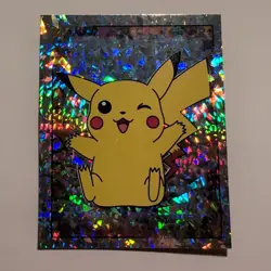 Pokemon - Pikachu - Topps Merlin Sticker - Series 1 - #S6/36- Holo - 1999 - Image 1