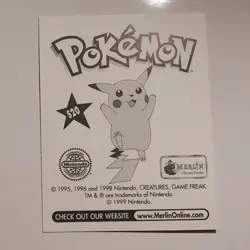 Pokemon - Magikarp - Topps Merlin Sticker - Series 1 - #S20/36 - Holo - 1999 - Image 2