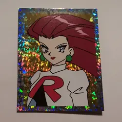 Pokemon - Jessie - Topps Merlin Sticker - Series 1 - #S35/36 - Gold Holo - 1999 - Image 1