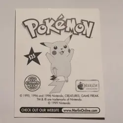 Pokemon - Jessie - Topps Merlin Sticker - Series 1 - #S35/36 - Gold Holo - 1999 - Image 2