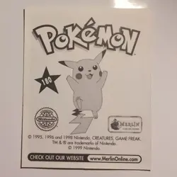 Pokemon - Charizard - Topps Merlin Sticker - Series 1 - #180/240 - 1999 - Image 2