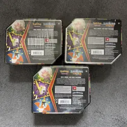 Pokemon TCG Shining Fates V Tins - Boltund, Eldegoss & Cramorant (3x Sealed Set) - Image 2