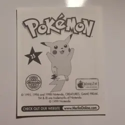 Pokemon - Clefairy - Topps Merlin Sticker - Series 1 - #35/240 - 1999 - Image 2