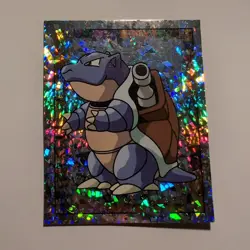 Pokemon - Wartortle - Topps Merlin Sticker - Series 1 - #S4/36 - Holo - 1999 - Image 1