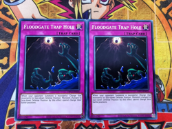 2 x Floodgate Trap Hole op13-en025 (NM/VLP) Common Yu-Gi-Oh! - Image 1