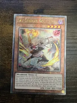 Yu-Gi-Oh! Sky Striker Ace Raye RA04-EN026 New Art Quarter Century Secret Rare - Image 1