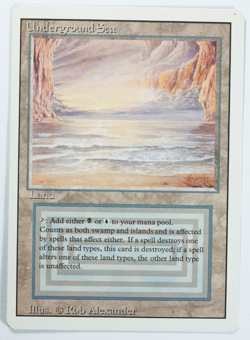 Underground Sea Magic Card Dual Land Revised MTG Reserved List - Image 1