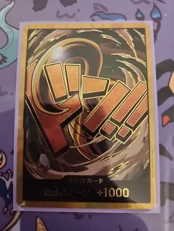 ONE PIECE DON !! Card (Crocodile) Gold Foil Card The Best PRB01 Japanese NM - Image 1
