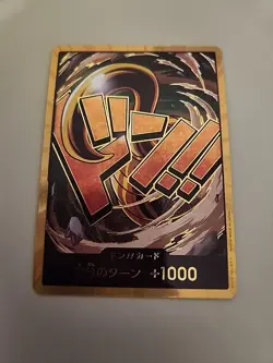 ONE PIECE DON !! Card (Crocodile) Gold Foil Card The Best PRB01 Japanese NM - Image 2